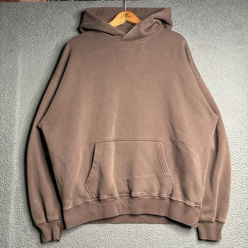 Abercrombie & Fitch Soft A&F Essentials Hoodie Mens Medium Brown Pullover